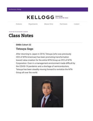 Kellogg Magazine Fall/Winter 2022