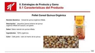 Pellet Cereal Quinua Orgánica
8. Estrategias de Producto y Gama
8.1 Características del Producto
Nombre Genérico: Cereal d...