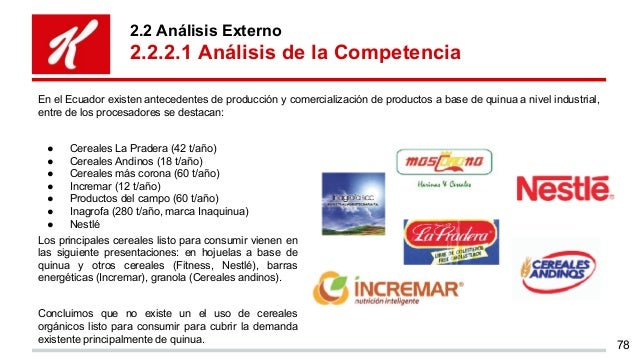 Proyecto Final - Cereal Pellet Quinua de Kelloggs Ecuador