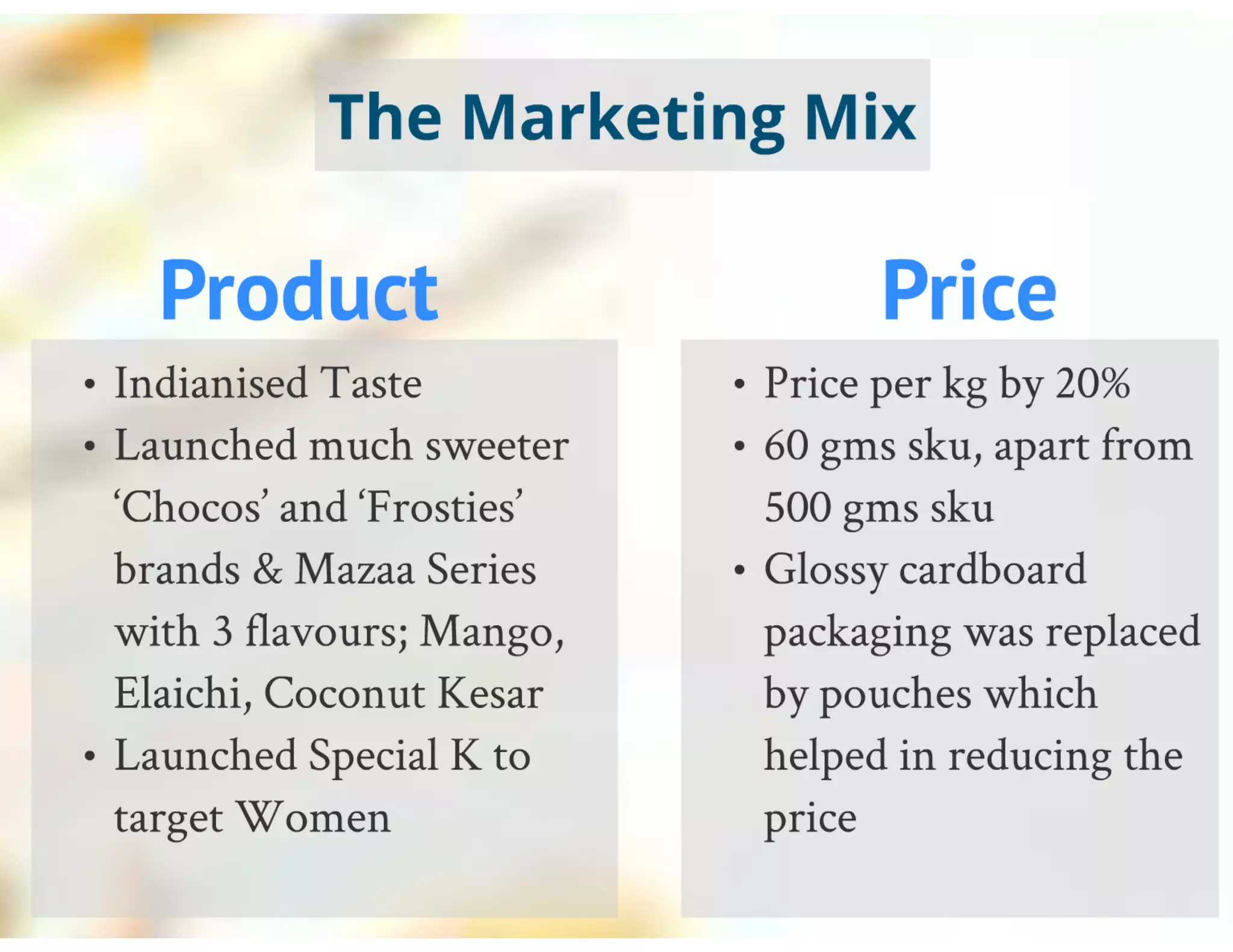 Kelloggs marketing Plan