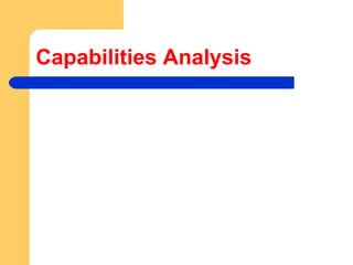 Capabilities Analysis 