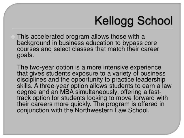 Kellogg Accelerated Mba Program kellogg school offers fast track mba options Kellogg Accelerated Mba Program kellogg school offers fast track mba options
