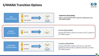 Transition to SAP S/4HANA System Conversion: A step-by-step guide | PPTX
