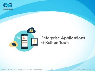 ©Kellton Tech Solutions Ltd. (Public Listed. BSE : KELLTONTEC) Web, SMAC, IoT, ERP-EAI15
Enterprise Applications
@ Kellton Tech
 