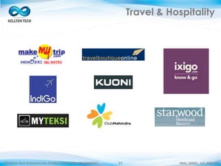 ©Kellton Tech Solutions Ltd. (Public Listed. BSE : KELLTONTEC) Web, SMAC, IoT, ERP-EAI37
Travel & Hospitality
 