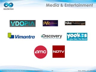 ©Kellton Tech Solutions Ltd. (Public Listed. BSE : KELLTONTEC) Web, SMAC, IoT, ERP-EAI38
Media & Entertainment
 