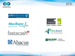 ©Kellton Tech Solutions Ltd. (Public Listed. BSE : KELLTONTEC) Web, SMAC, IoT, ERP-EAI39
BFSI
 