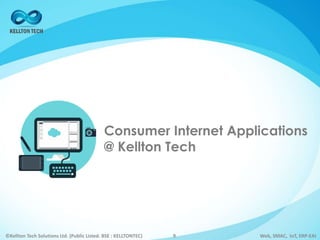 ©Kellton Tech Solutions Ltd. (Public Listed. BSE : KELLTONTEC) Web, SMAC, IoT, ERP-EAI9
Consumer Internet Applications
@ Kellton Tech
 