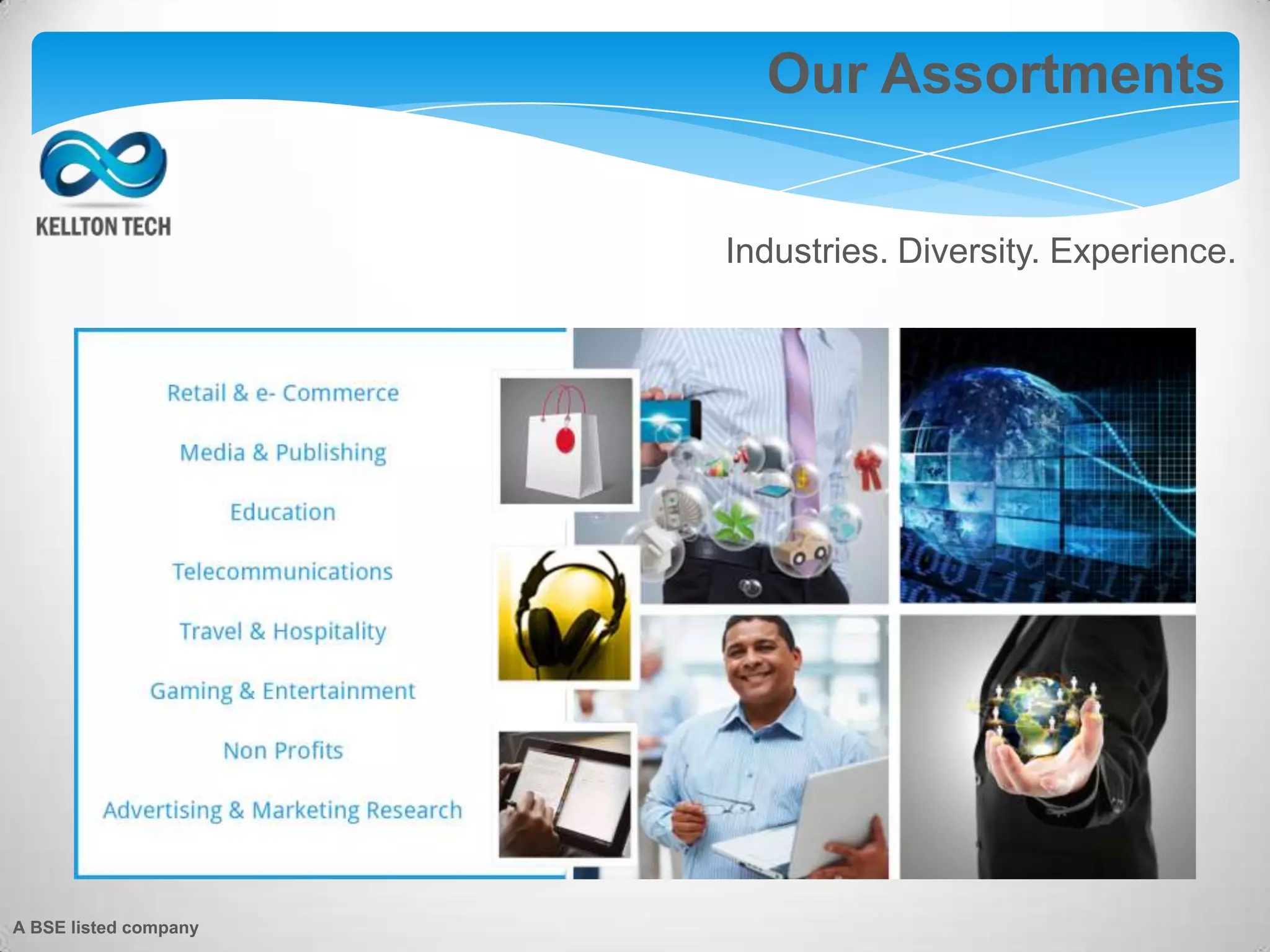 Our Assortments
Industries. Diversity. Experience.
A BSE listed company
 