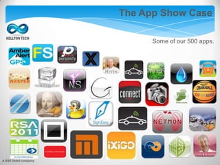 The App Show Case
Some of our 500 apps.
A BSE listed company
 