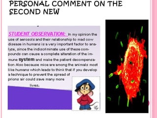 PERSONAL COMMENT ON THE SECOND NEW 