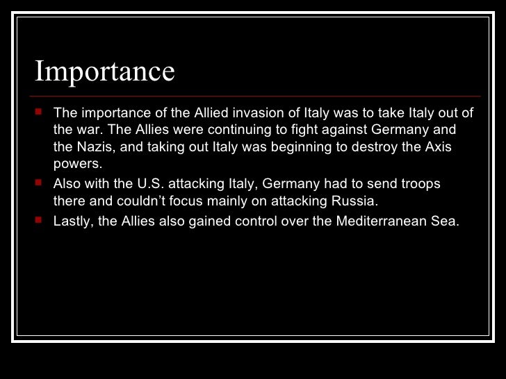 allied invasion of italy