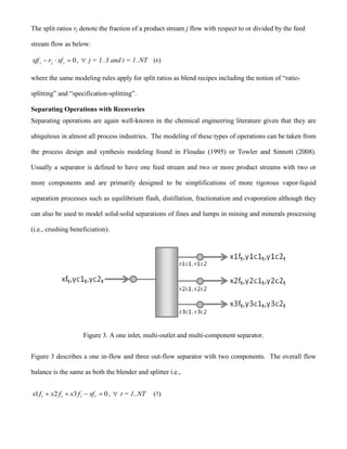 Unit-Operation Nonlinear Modeling for Planning and Scheduling Applications