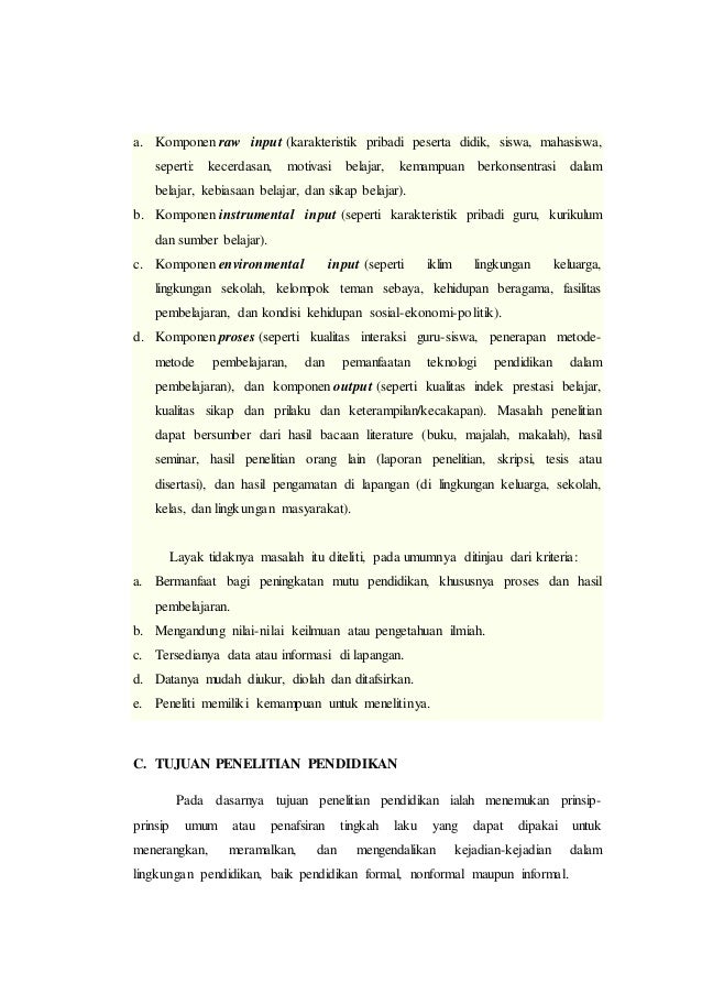 Konsep Dasar Penelitian Pendidikan