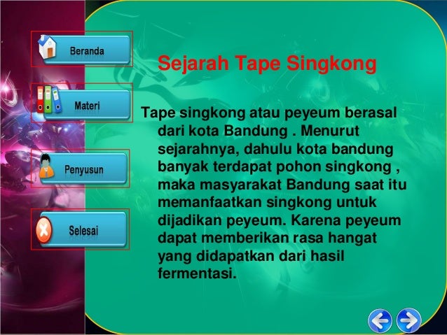 Cara pembuatan tape singkong