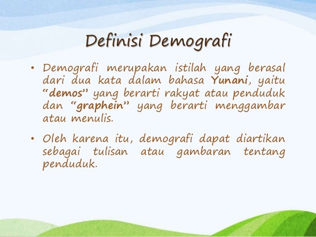 Konsep Demografi Teori Kependudukan Dan Penerapan Di Beberapa Negara