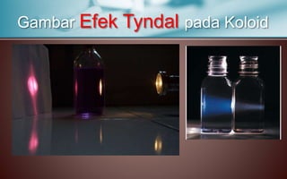 Gambar Efek Tyndal pada Koloid
 