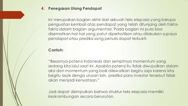 Teks Eksposisi Teks Eksposisi