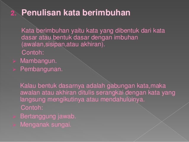 Penulisan Huruf Miring Dan Penulisan Kata