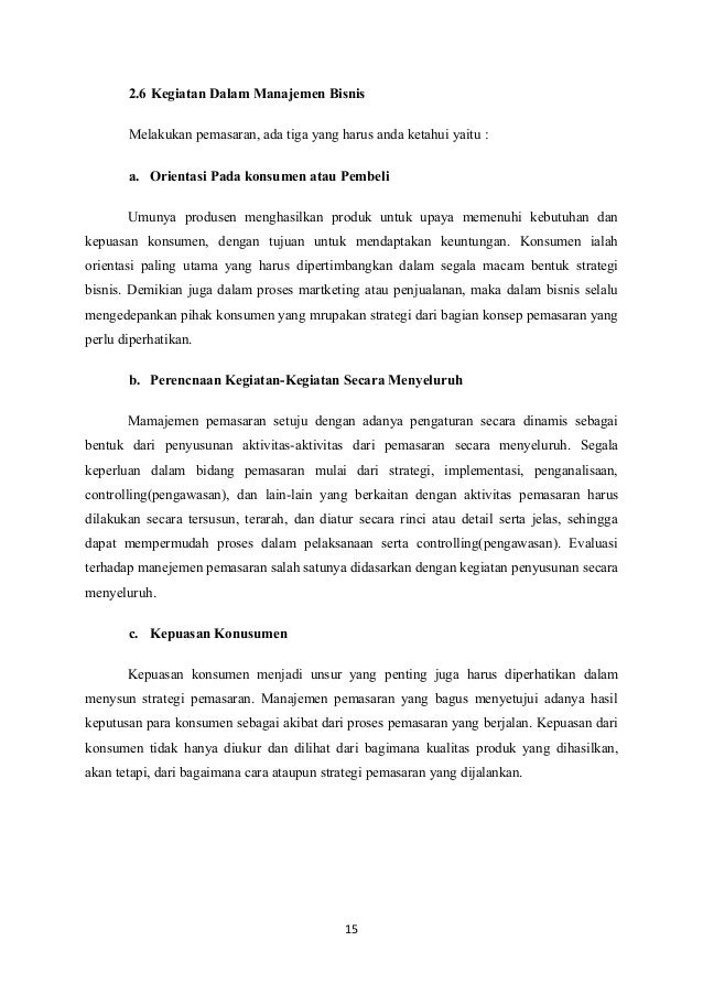 Makalah Manajemen Dan Bisnis