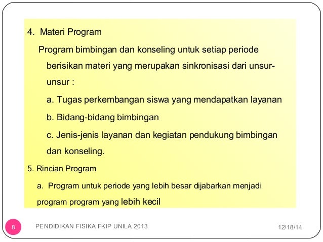 Format program tahunan pelaksanaan bimbingan konseling di sekolah malaysia