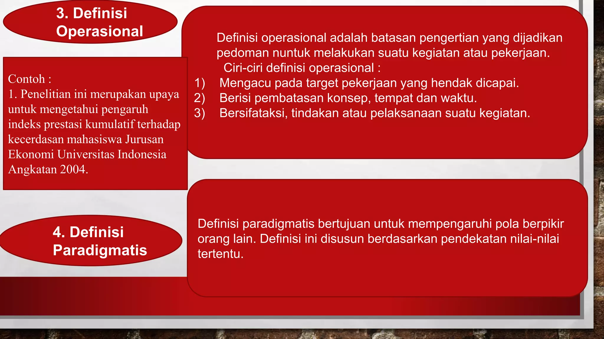 PENGERTIAN, DEFINISI, DAN PENYUSUNAN DEFINISI | PPTX