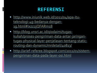 Kelompok 15   pengiriman data dalam jaringan