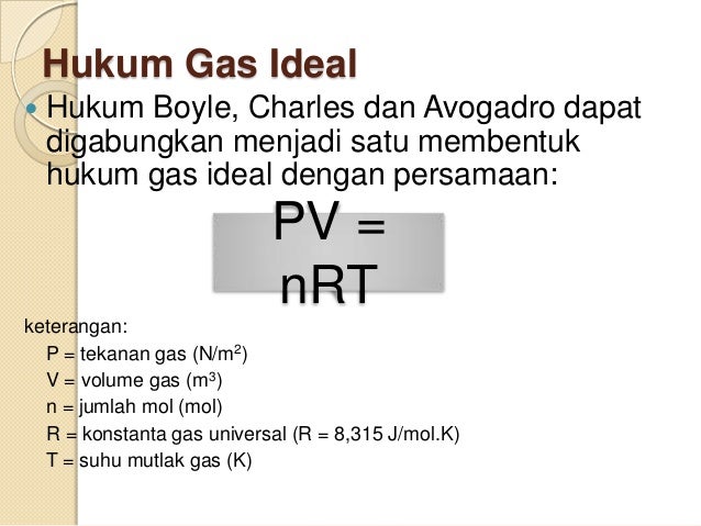Hukum Hukum Gas