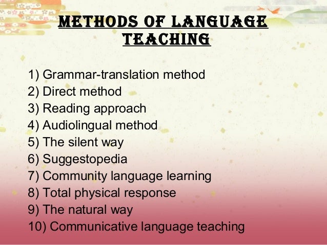 essay about language teaching method