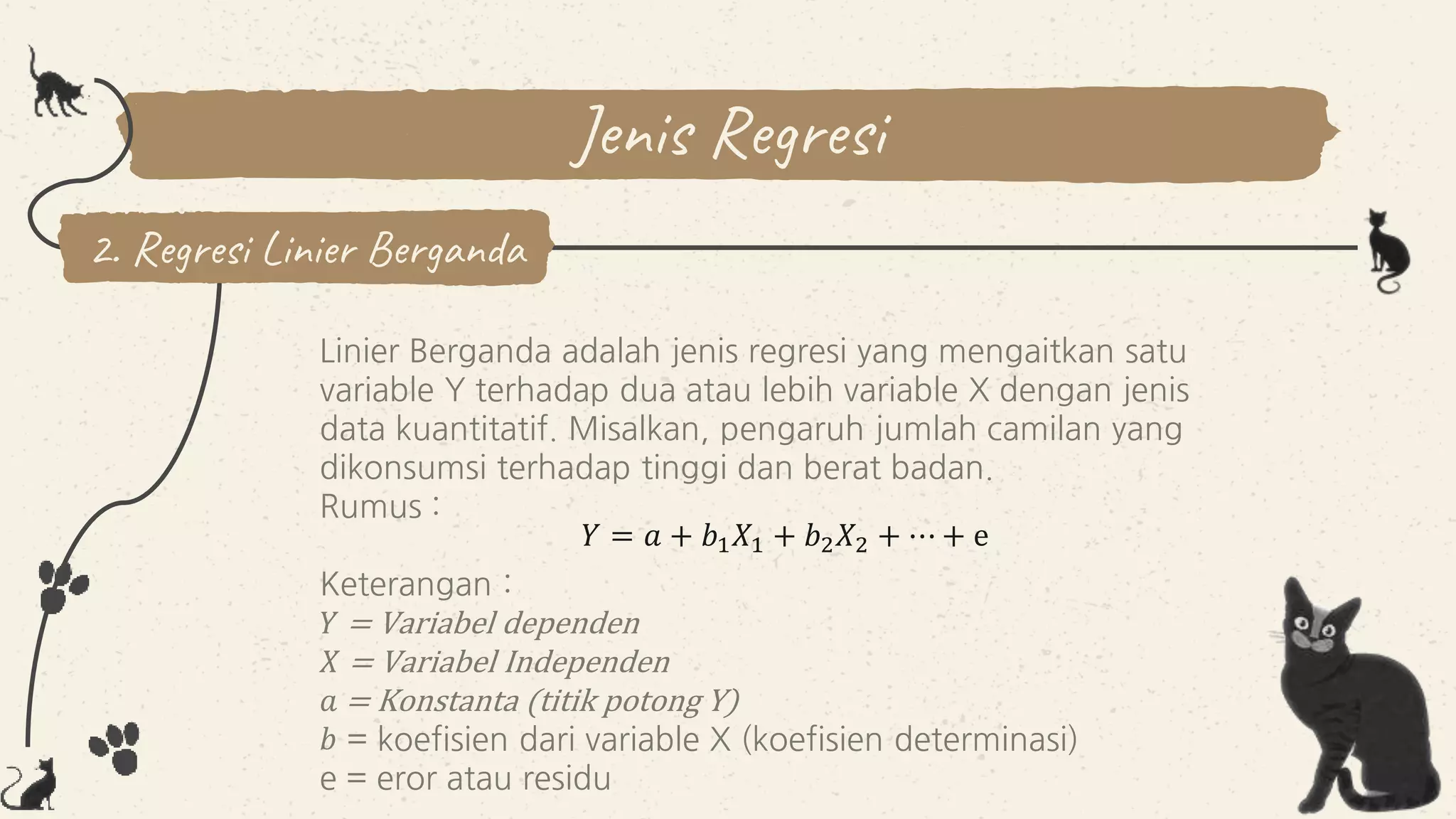 Metode Regresi dan taksiran kuadrat terkecil dari ketepatan metode ...