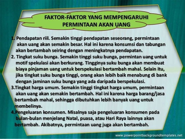 Permintaan Akan Uang