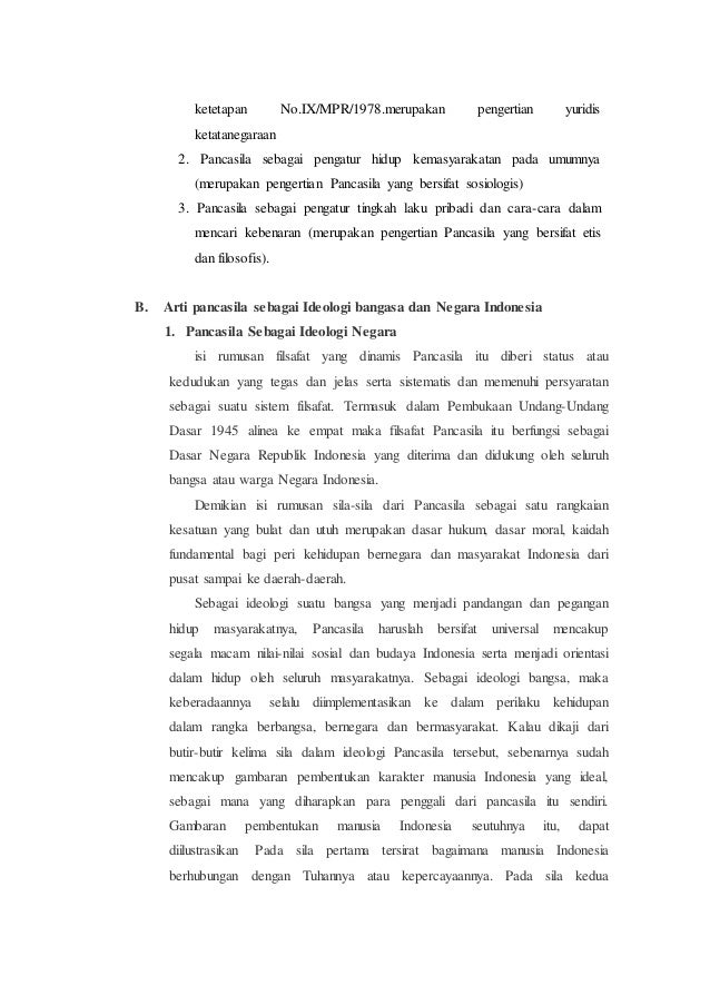 Pancasila Sebagai Ideologi Bangsa Dan Negara