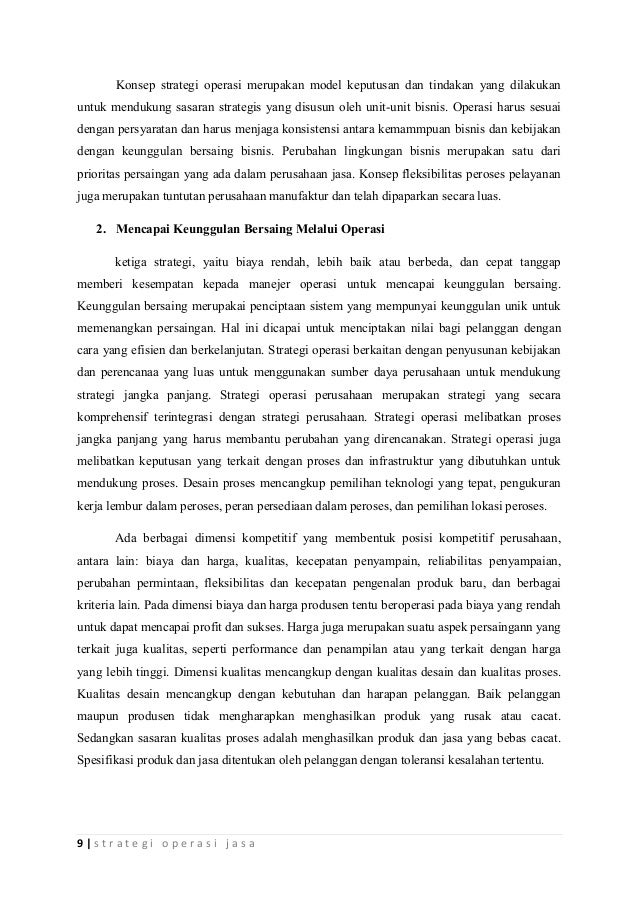 Kelompok 1 Strategi Operasi Jasa