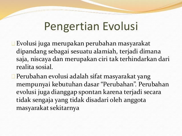 Kelompok 1 ; teori evolusi