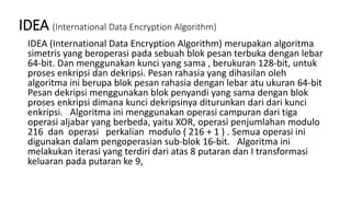 international data encryption Algoritm (IDEA) and RC-4 | PPT | Free ...