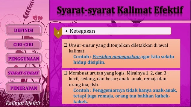 Ciri Ciri Kalimat Tidak Efektif Enak