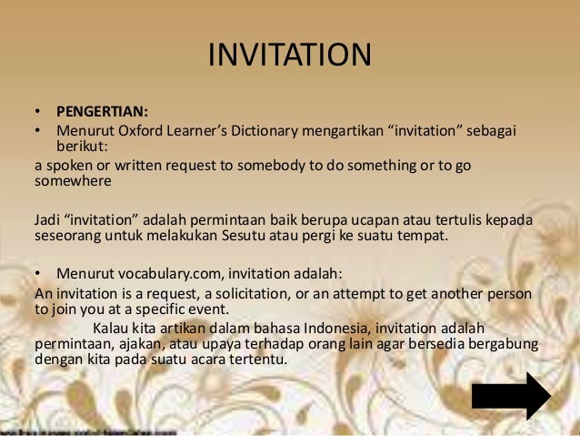 Invitation