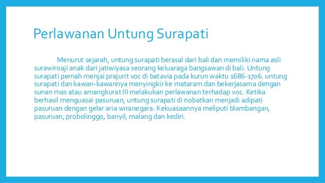 Perlawanan Terhadap Voc