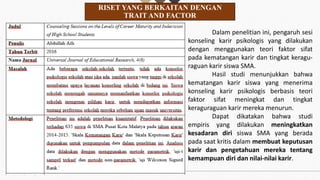 KELOMPOK 2-PPT BK KARIR- TEORI TRAIT AND FACTOR (2).pptx