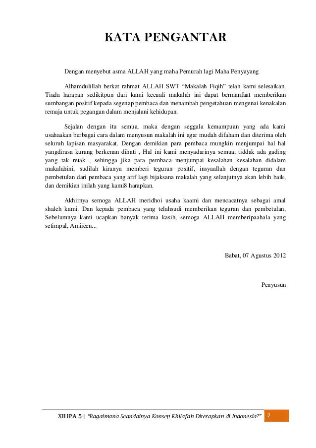 Bagaimana Seandainya Konsep Khilafah Diterapkan Di Indonesia
