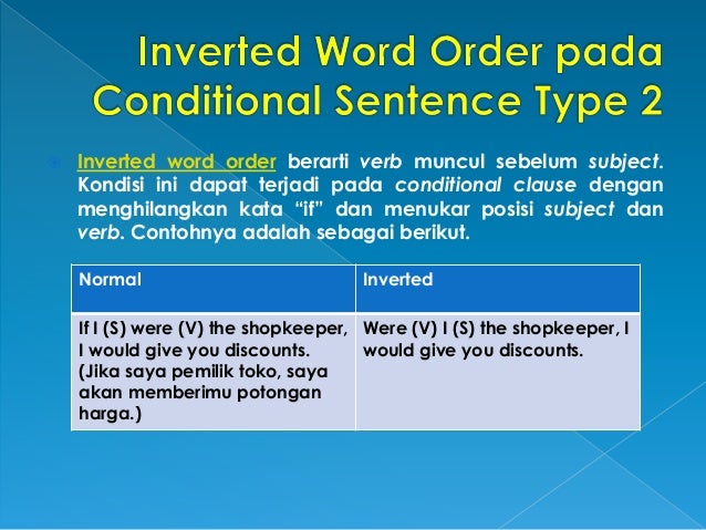 Contoh Kalimat Conditional Sentence Present Unreal - Simak 