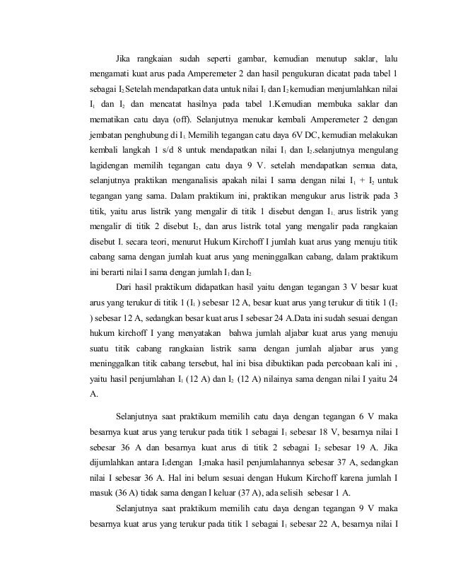 Kelompok 2 Hukum I Kirchoff Dan Hukum Ohm