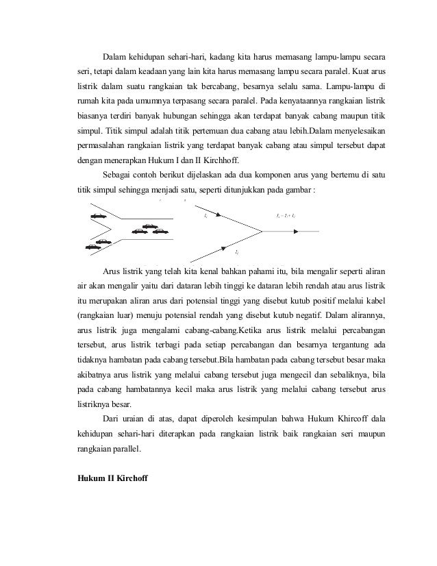 Contoh Hukum Kirchoff Dalam Kehidupan Sehari Hari Temukan Contoh