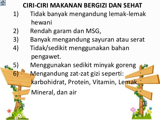 Ciri Ciri Makanan Sehat Dan Bergizi - Ini Cirinya