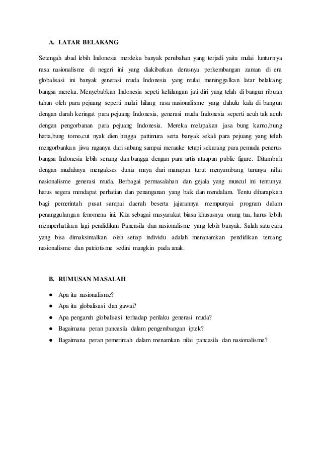 Pengaruh Penggunaan Gawai Terhadap Penerapan Nilai Pancasila Di Kalan