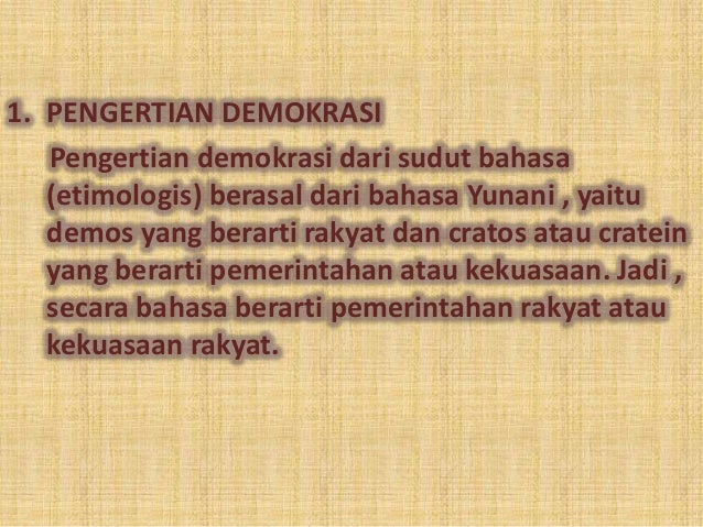 Demokrasi Indonesia Demokrasi Indonesia