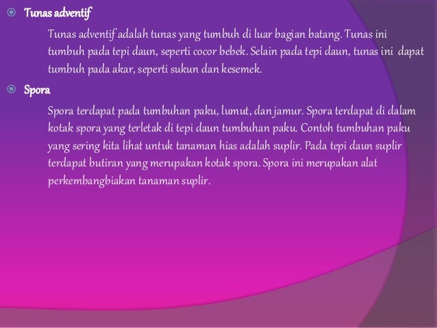 Generatif dan Vegetatif Generatif dan Vegetatif