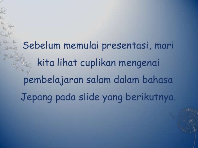 Salam Dalam Bahasa Jepang 21253757