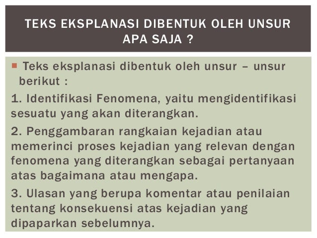 Teks Eksplanasi