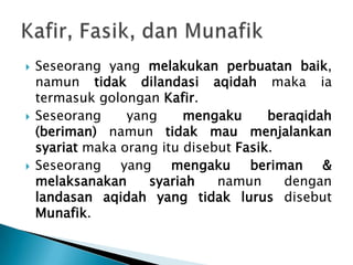 Fasik Pokok-pokok Ajaran Islam | PPTX
